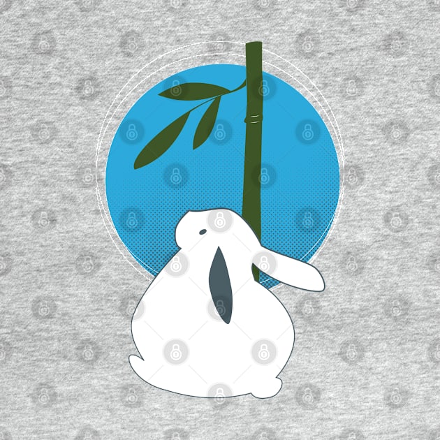 A rabbit and bamboo by etherElric